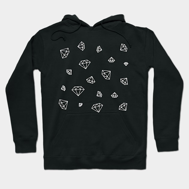 Diamonds Pattern Hoodie by Jennifer